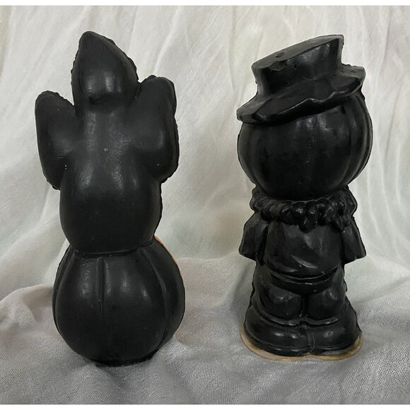 Vtg Wizard Halloween Decorative Wax  80s Ghost Pumpkin Head Scarecrow Man READ - Picture 3 of 7